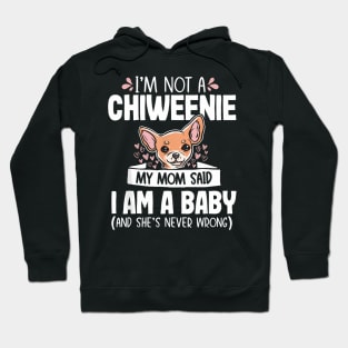 Chiweenie Mom Baby  Cute Dog Owner Pet Hoodie